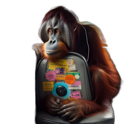 animal, robot, concept art, photorealistic transparent PNG cut-out