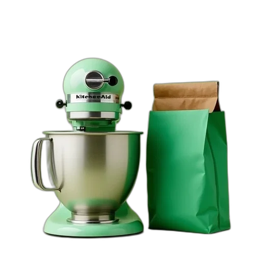robot, green, kitchen, aid transparent PNG cut-out