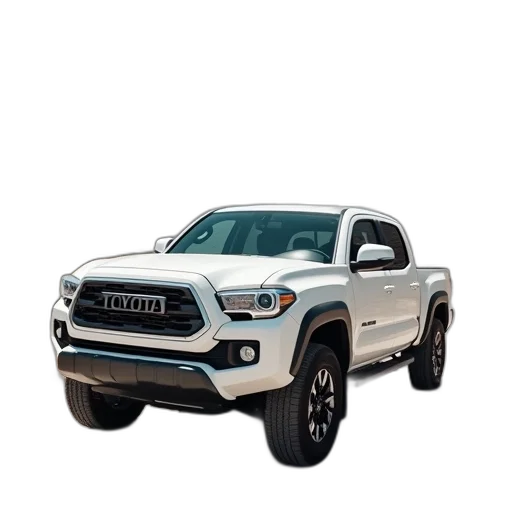 car, white, toyota, trucks transparent PNG cut-out