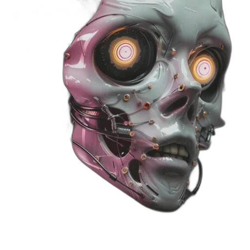 mask, robot, face, creature transparent PNG cut-out