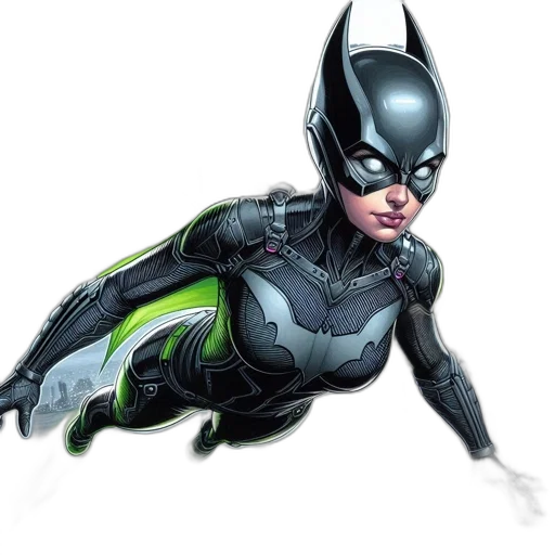 comic book art, concept art, 3d render, photorealistic transparent PNG cut-out