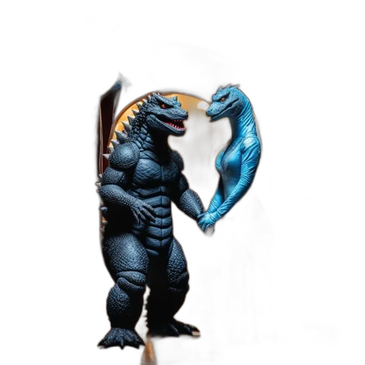 dragon, creature, animal, staff transparent PNG cut-out