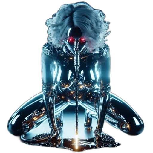 robot, crown, mask, creature transparent PNG cut-out