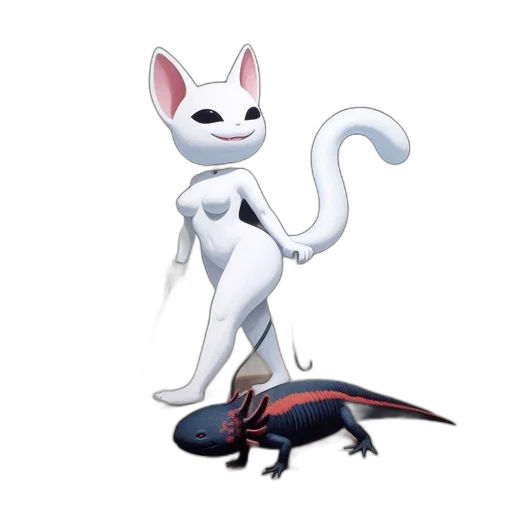 dragon, animal, creature, staff transparent PNG cut-out