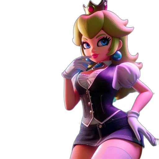 crown, dress, weapon, 3d render transparent PNG cut-out