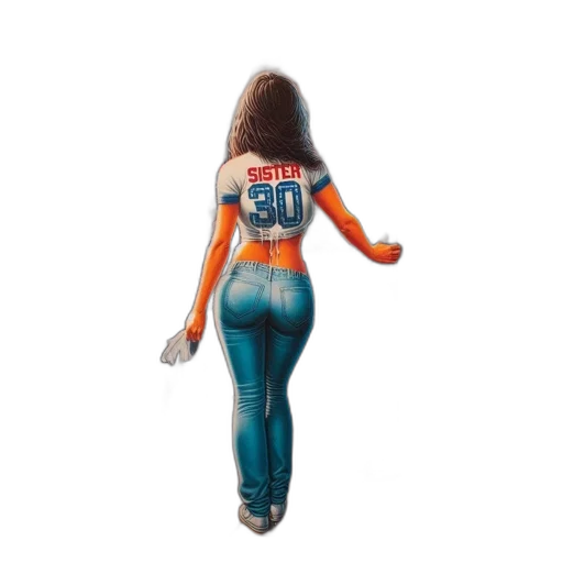 hair, dress, 3d render, concept art transparent PNG cut-out