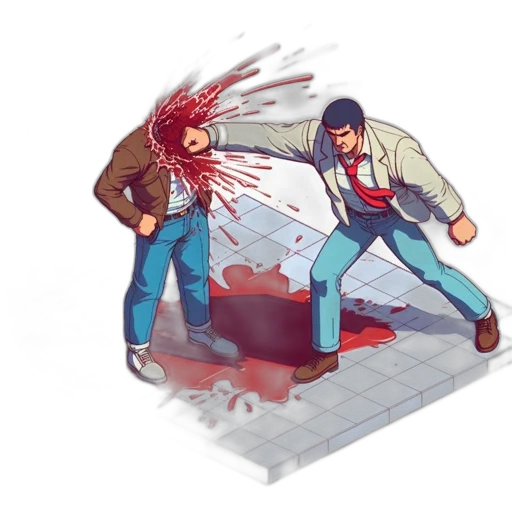 jacket, weapon, pixel art, concept art transparent PNG cut-out