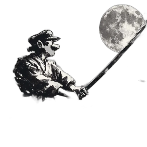 staff, umbrella, sword, mask transparent PNG cut-out