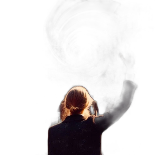 staff, mask, hair, umbrella transparent PNG cut-out