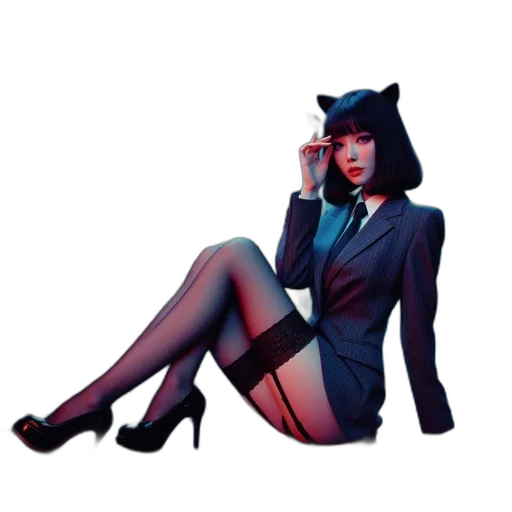 staff, hat, jacket, pixel art transparent PNG cut-out