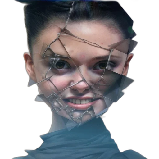 face, mask, robot, creature transparent PNG cut-out