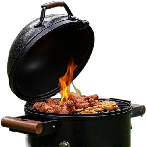 food, photorealistic, 3d render, fire transparent PNG cut-out