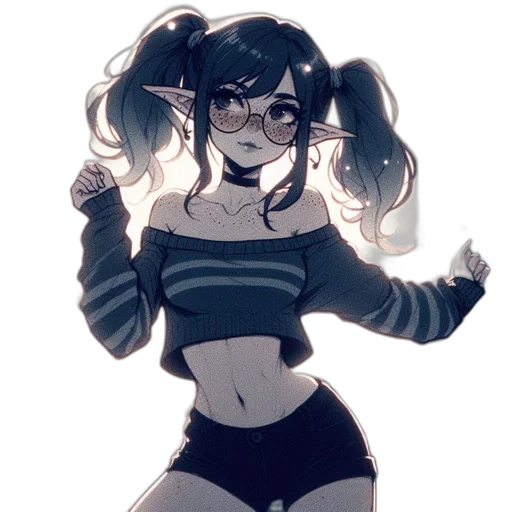 creature, mask, staff, anime transparent PNG cut-out