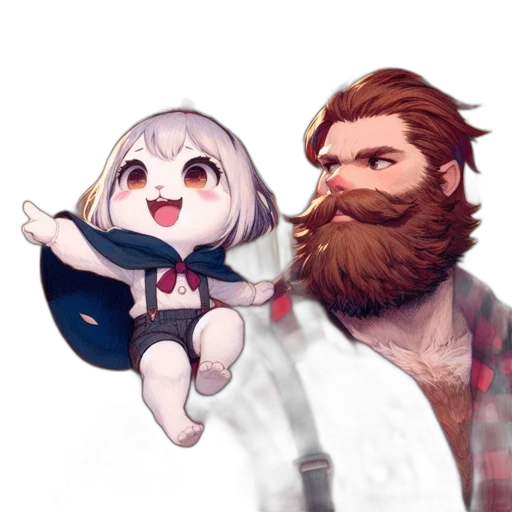 anime, watercolor, concept art, fantasy art transparent PNG cut-out