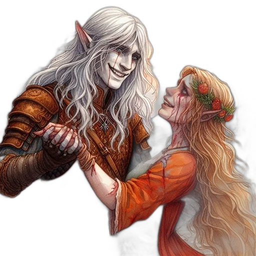 fantasy art, concept art, comic book art, watercolor transparent PNG cut-out