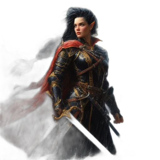 sword, fantasy art, concept art, photorealistic transparent PNG cut-out