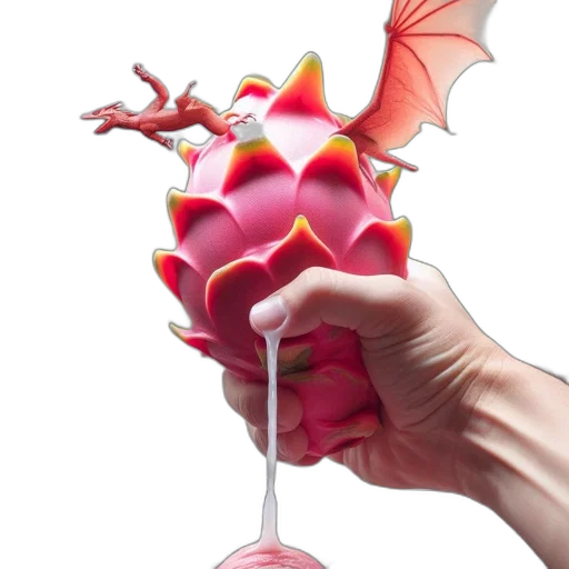 dragon, umbrella, food, staff transparent PNG cut-out
