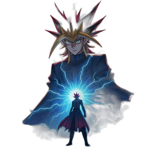 staff, creature, crown, jacket transparent PNG cut-out