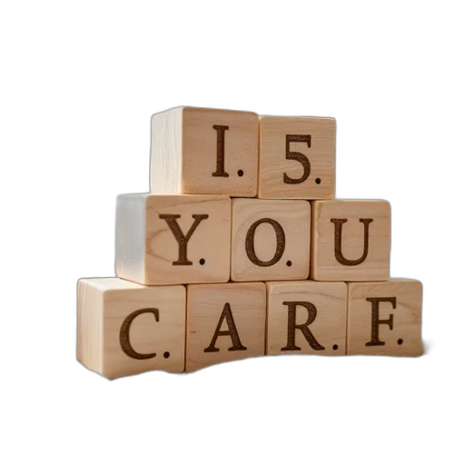 wooden, name, blocks, birthday transparent PNG cut-out