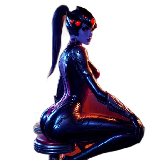 robot, dress, concept art, 3d render transparent PNG cut-out