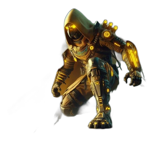 robot, weapon, mask, creature transparent PNG cut-out