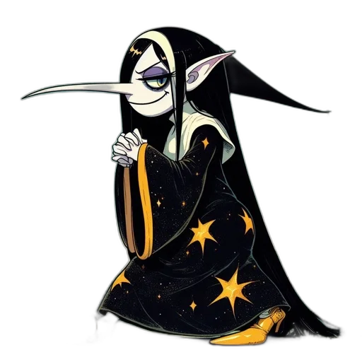 staff, mask, weapon, dress transparent PNG cut-out