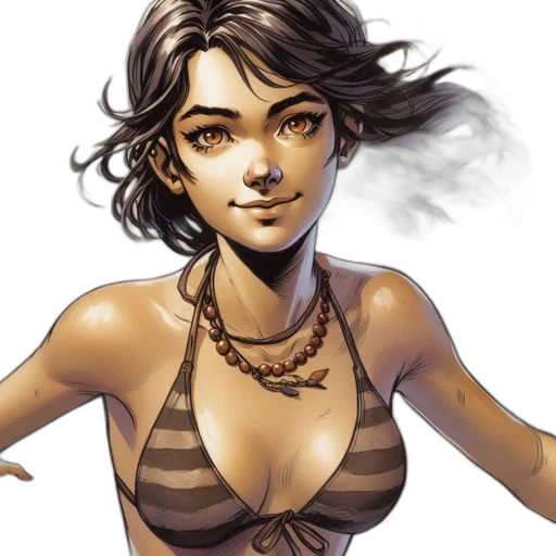 comic book art, concept art, fantasy art, photorealistic transparent PNG cut-out