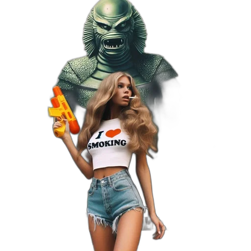 creature, mask, weapon, concept art transparent PNG cut-out