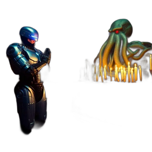 creature, robot, weapon, concept art transparent PNG cut-out
