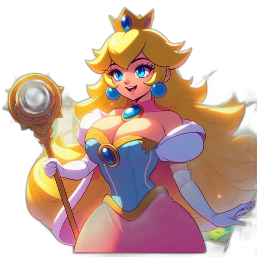 crown, dress, staff, weapon transparent PNG cut-out