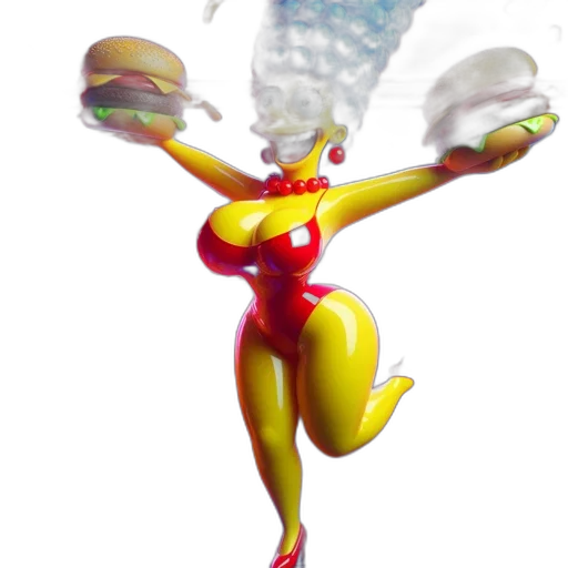 food, robot, creature, staff transparent PNG cut-out