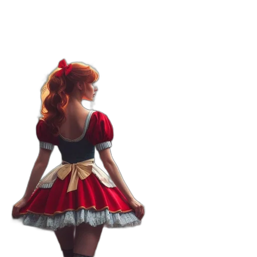 dress, crown, 3d render, concept art transparent PNG cut-out