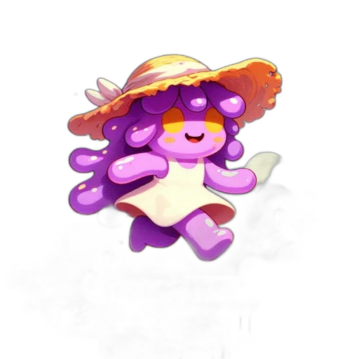 hat, creature, staff, food transparent PNG cut-out