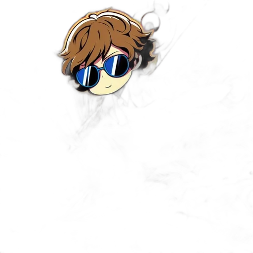 hair, mask, jacket, staff transparent PNG cut-out