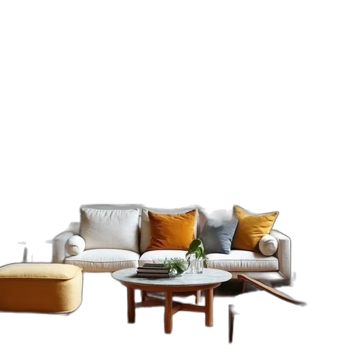 furniture, 3d render, photorealistic, concept art transparent PNG cut-out