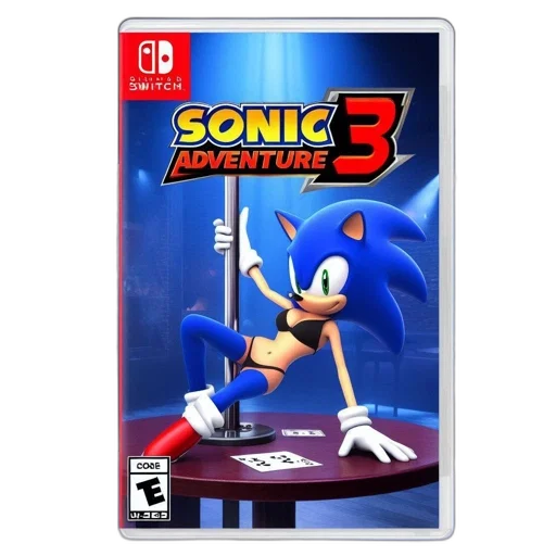 3d render, concept art, sonic, hedgehog transparent PNG cut-out