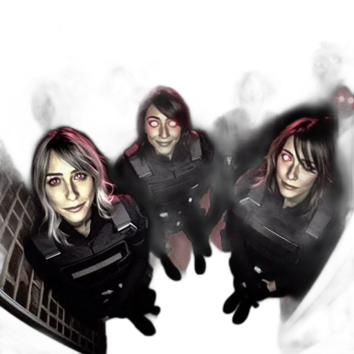 jacket, mask, staff, face transparent PNG cut-out