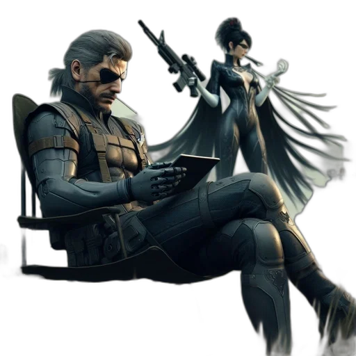weapon, concept art, cyberpunk, comic book art transparent PNG cut-out