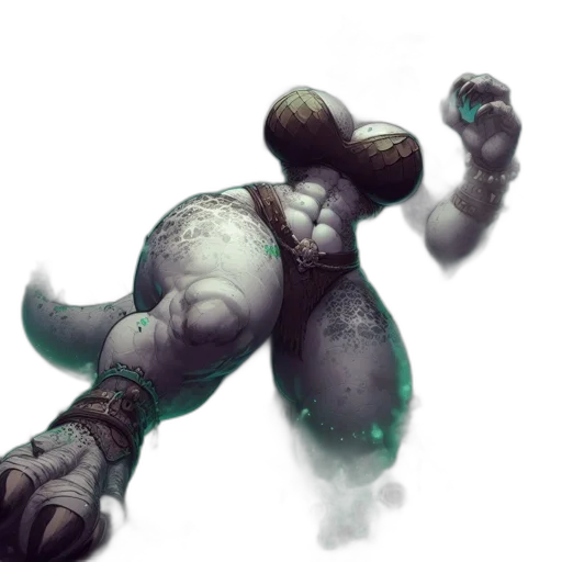 robot, creature, staff, concept art transparent PNG cut-out