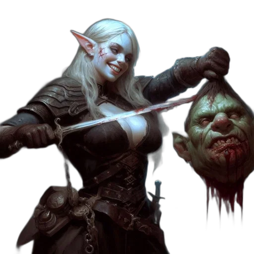 face, staff, concept art, fantasy art transparent PNG cut-out