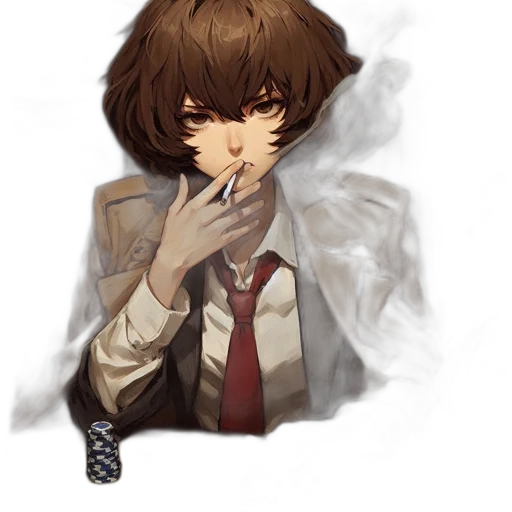 jacket, mask, face, staff transparent PNG cut-out