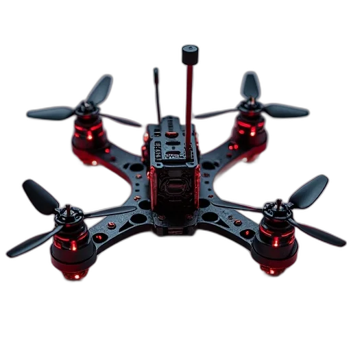 robot, 3d render, eachine, v4r transparent PNG cut-out