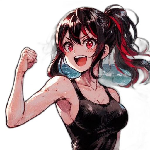 weapon, dress, sword, anime transparent PNG cut-out