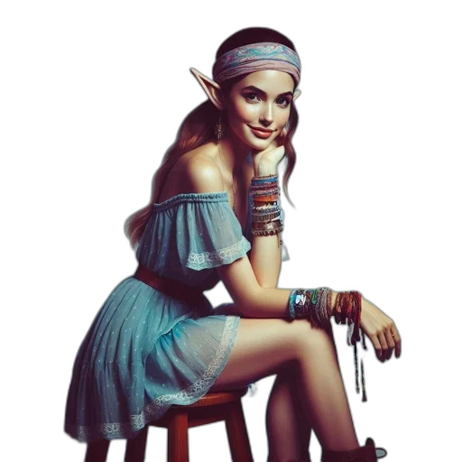 staff, jewelry, dress, fantasy art transparent PNG cut-out