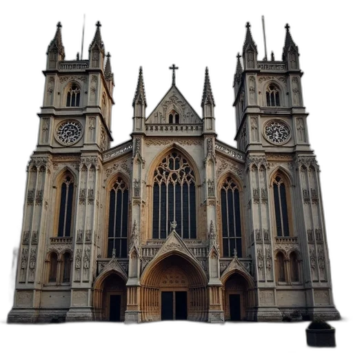 building, crown, 3d render, westminster transparent PNG cut-out