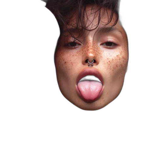 face, mask, creature, hair transparent PNG cut-out