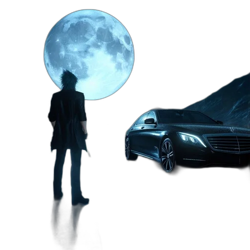 car, concept art, 3d render, fantasy art transparent PNG cut-out