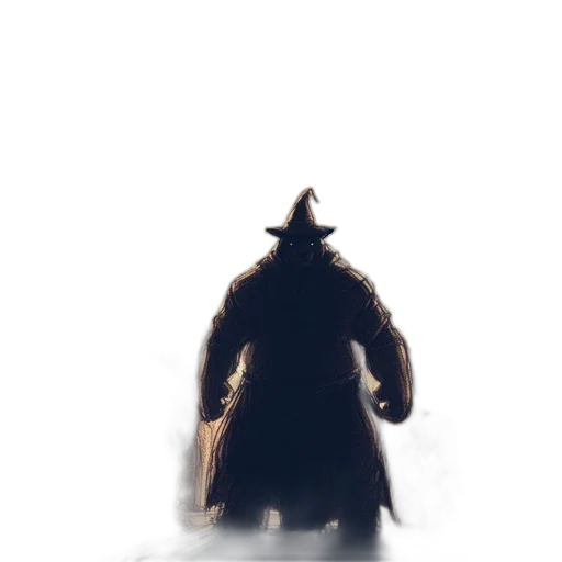 mask, creature, hat, staff transparent PNG cut-out