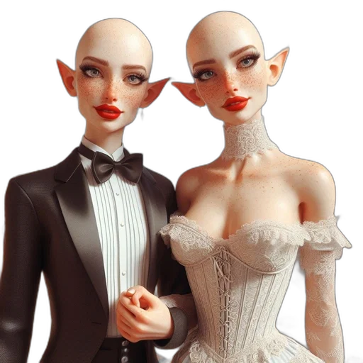 dress, jewelry, 3d render, concept art transparent PNG cut-out