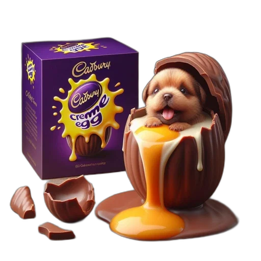 food, cadbury, creme, egg transparent PNG cut-out